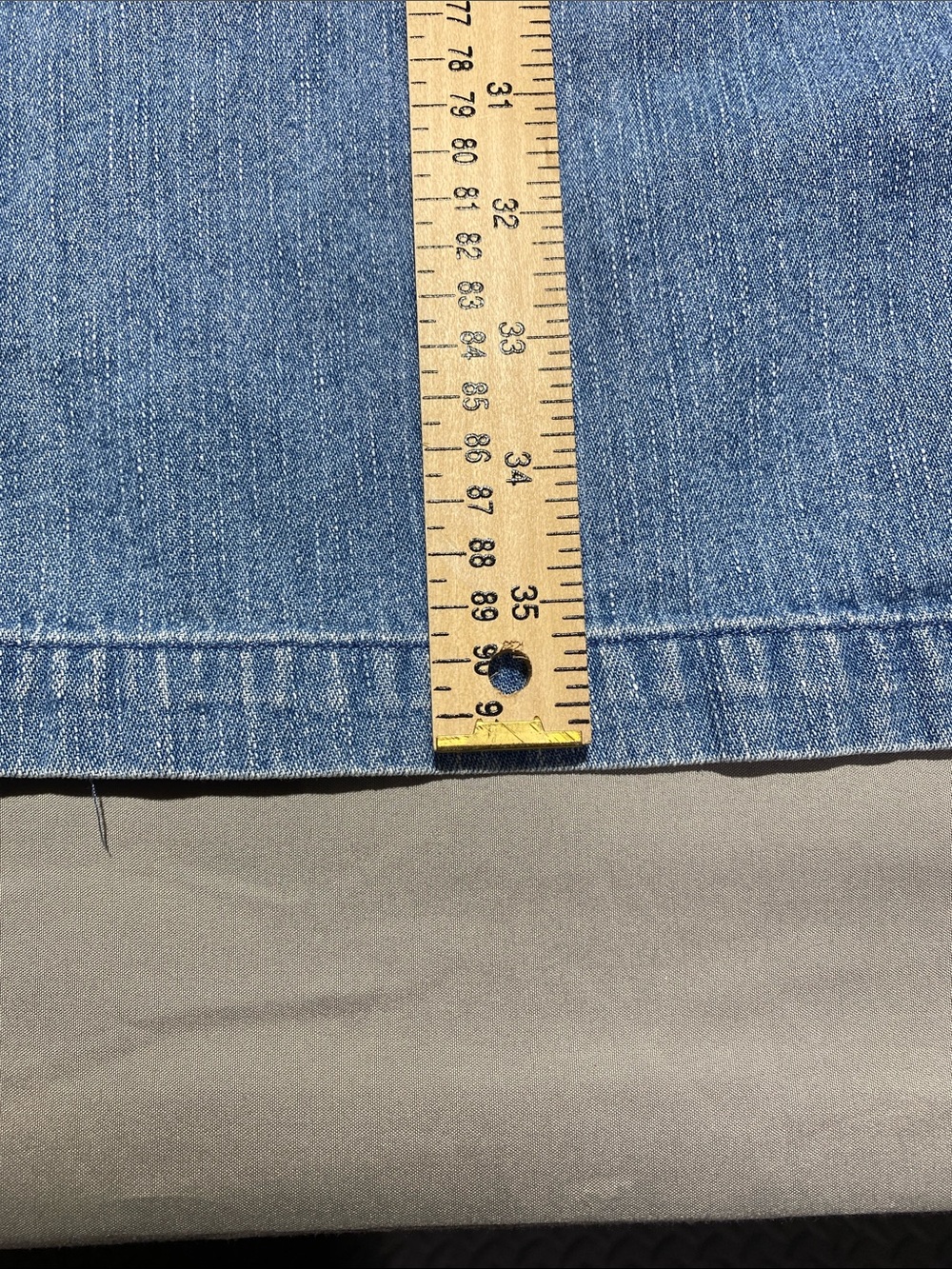 Christopher & Banks Light Blue Denim Zip-Front dress - Picture 7 of 8